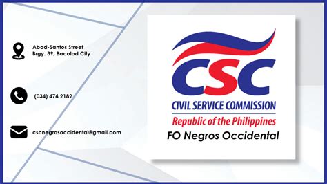 csc bacolod|CSC FO Negros Occidental, CSC Bldg. , Abad.
